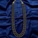 Handcrafted Smoky Glass Bead Layered Necklace